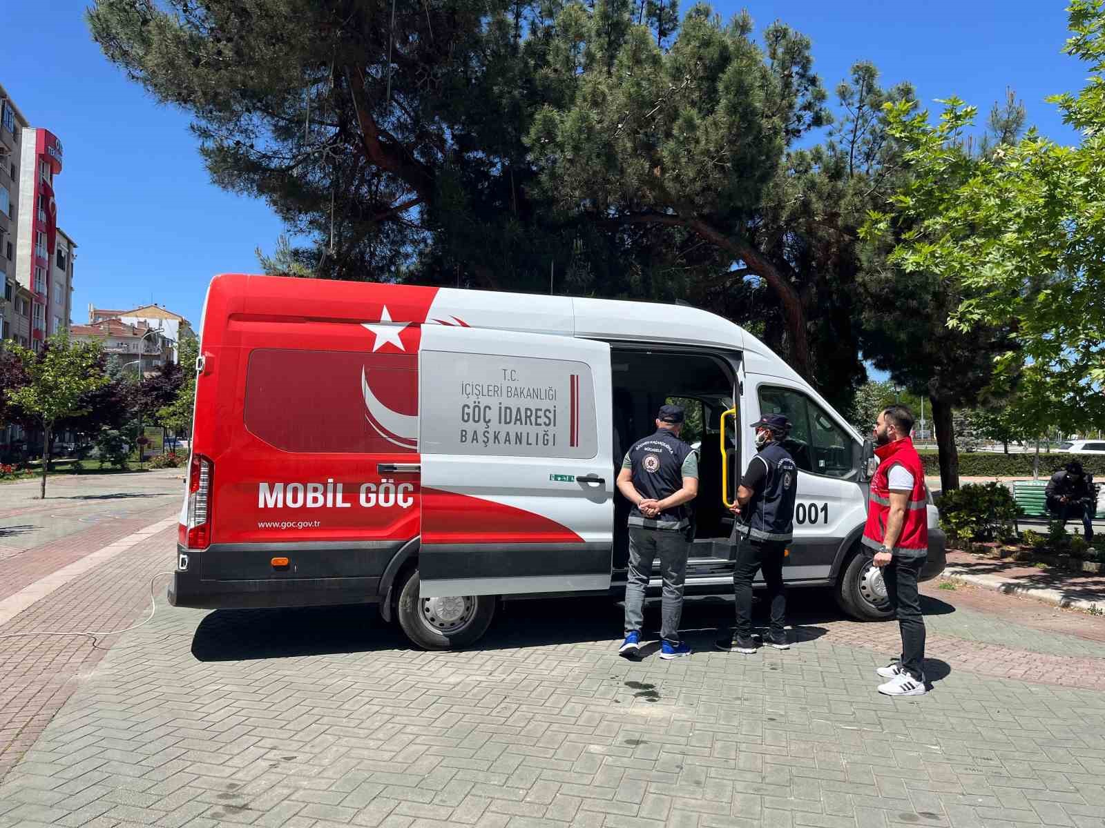 Eskişehir&rsquo;deki Mobil G&ouml;&ccedil; Noktası&rsquo;nda bin 577 yabancının kimlik bilgileri sorgulandı
