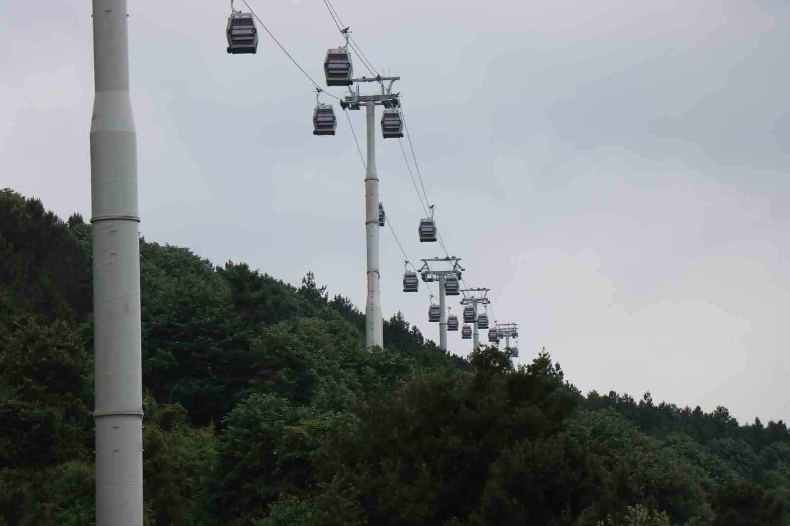 Sakarya’da bir süre önce açılan teleferik mühürlendi
