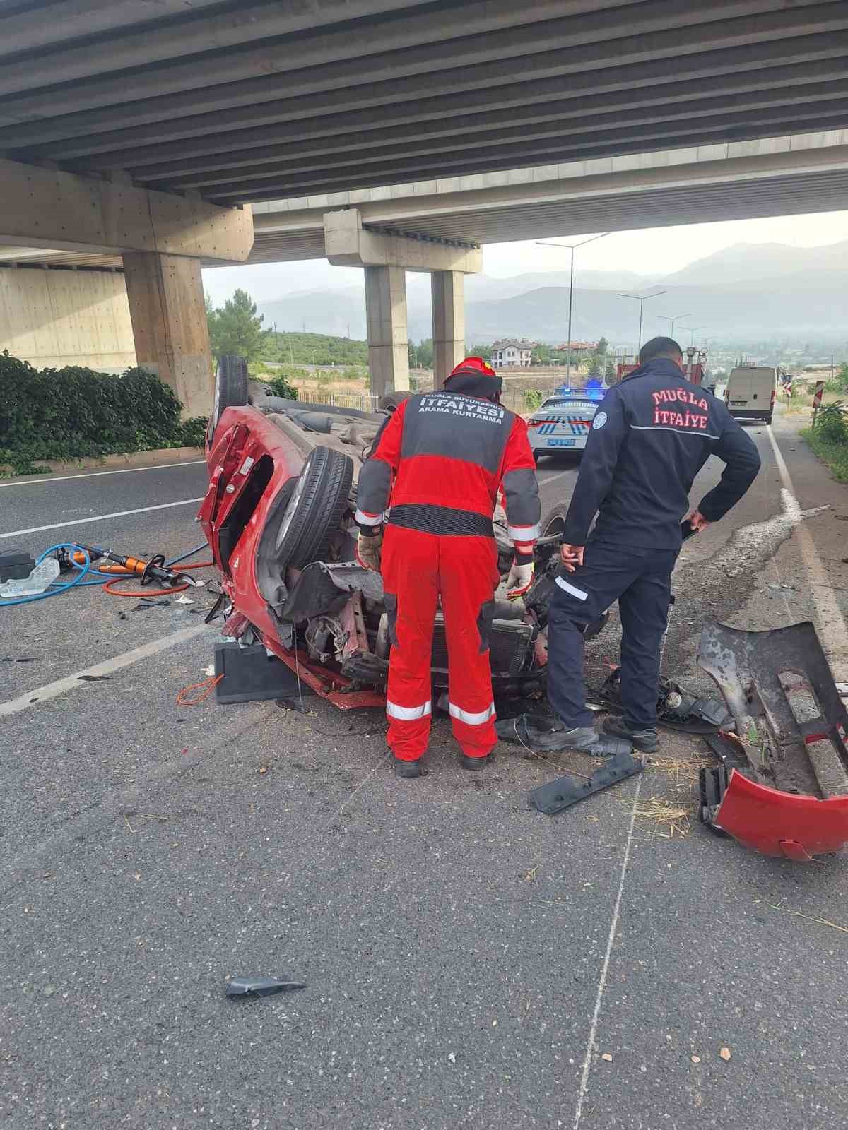 Muğla’da trafik kazası: 2 yaralı