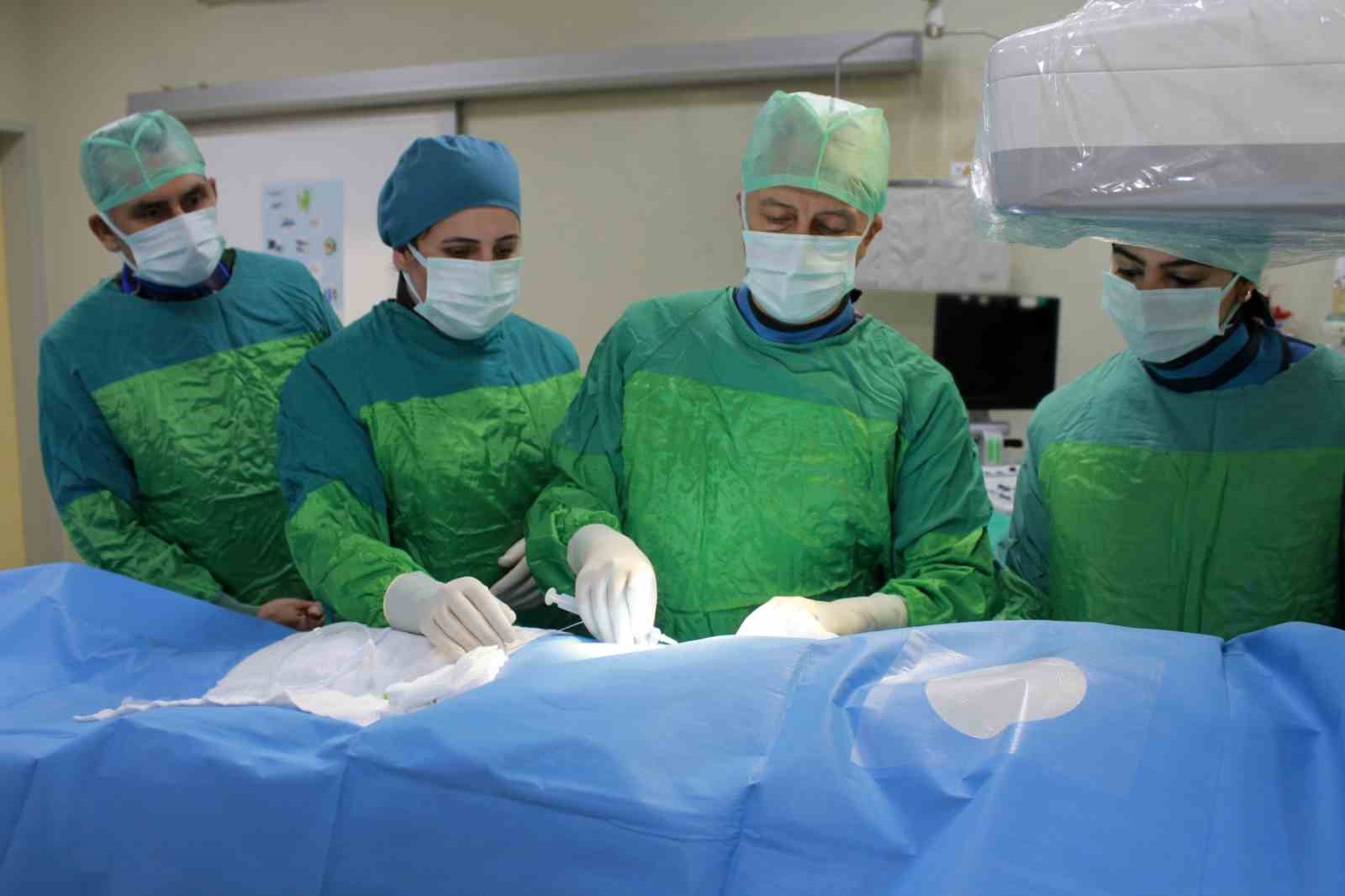 GAÜN Hastanesi’nde ameliyatsız tedavi yöntemi başarıyla uygulanıyor