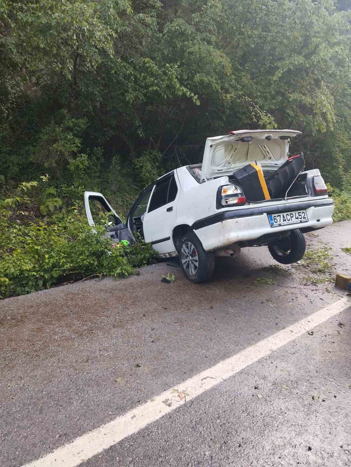 Zonguldak&rsquo;ta trafik kazası; 2 yaralı
