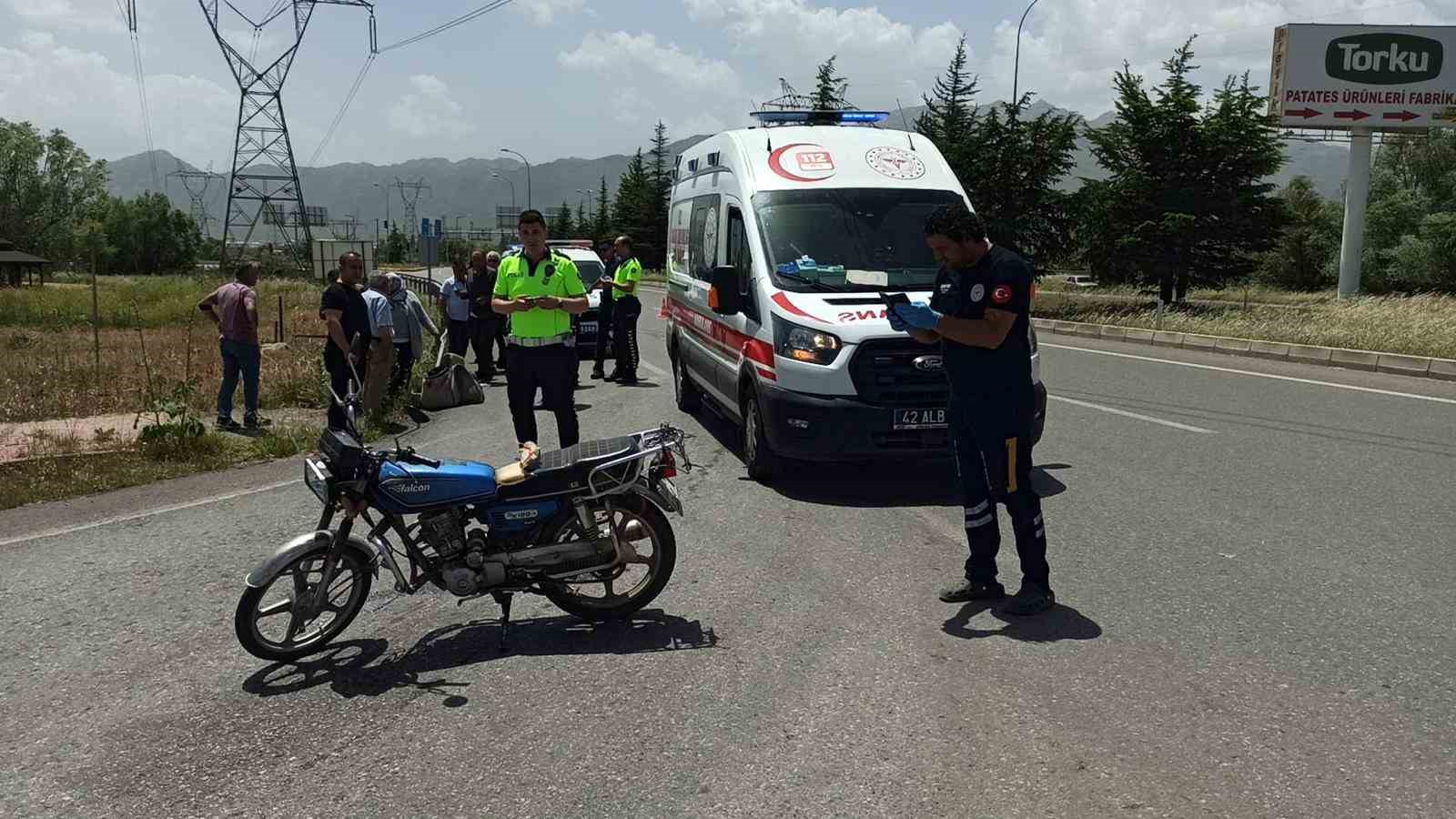 Konya’da motosiklet kazası: 1 yaralı
