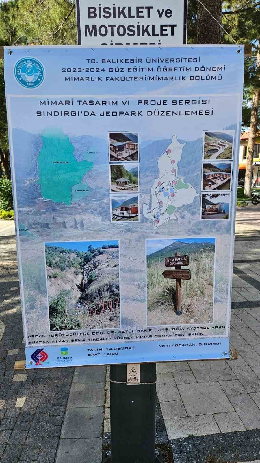 Balıkesir’de mimarlık öğrencileri Jeopark projelerini sergiledi
