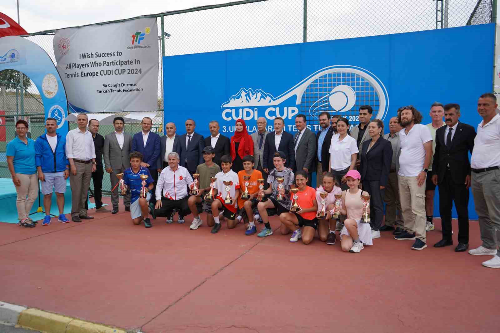 3. Uluslararası Cudi Cup Tenis Turnuvası sona erdi