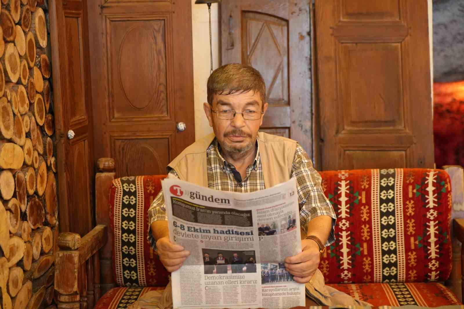Gaziantep’in ’Terso Kemal’i gazeteleri ters okuyor