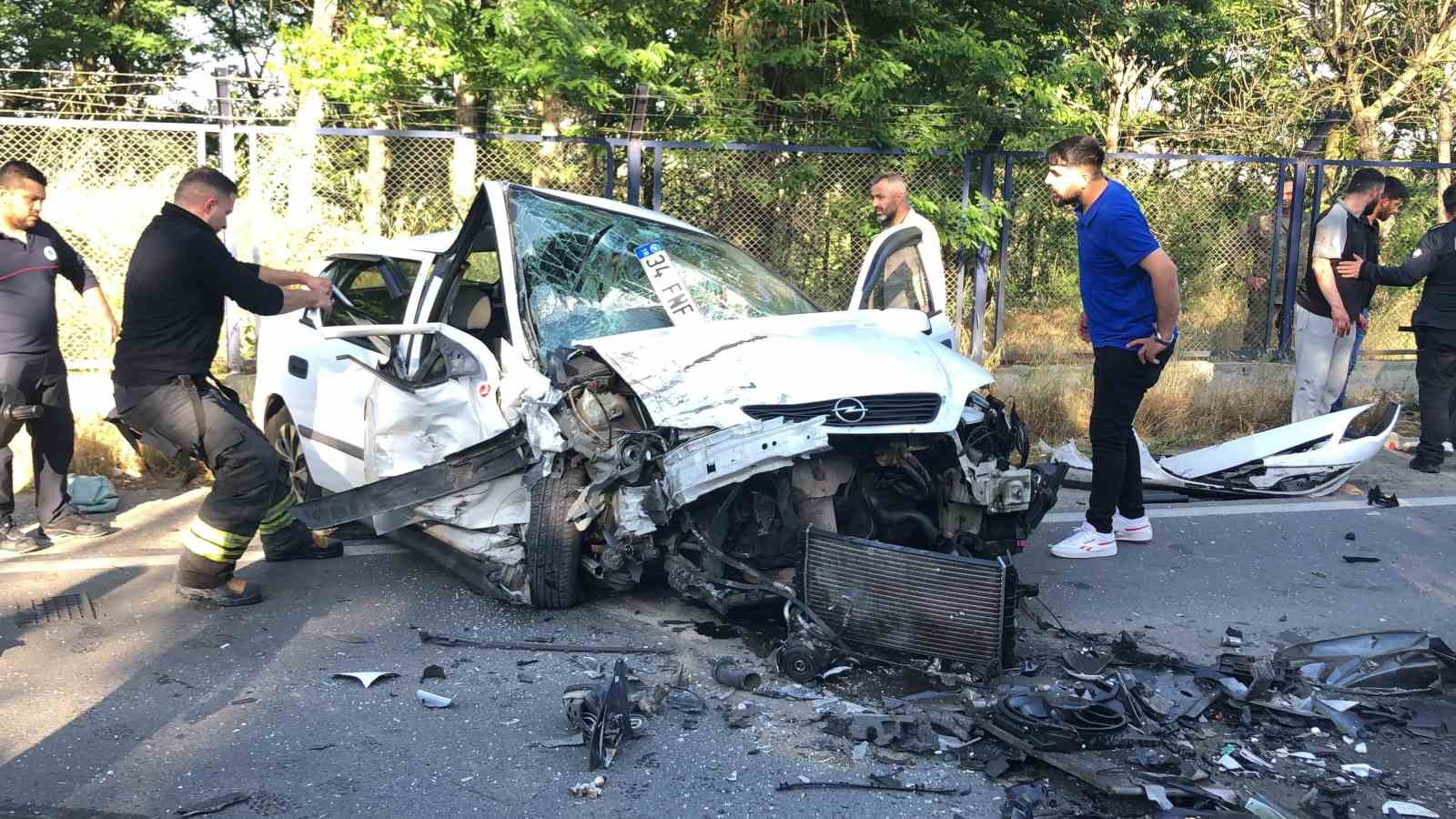&Ccedil;orlu&rsquo;da zincirleme kaza: 6 yaralı 