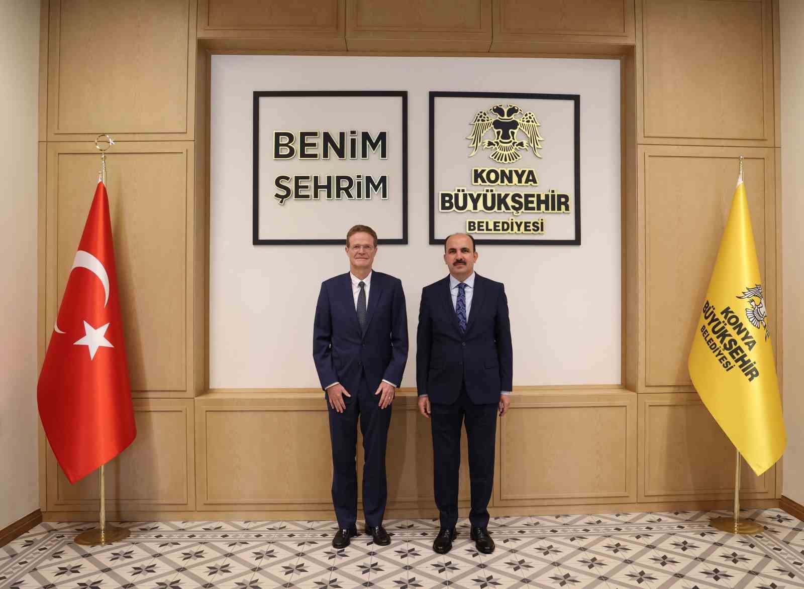 AB T&uuml;rkiye Delegasyonu Başkanı B&uuml;y&uuml;kel&ccedil;i Landrut Başkan Altay&rsquo;ı ziyaret etti
