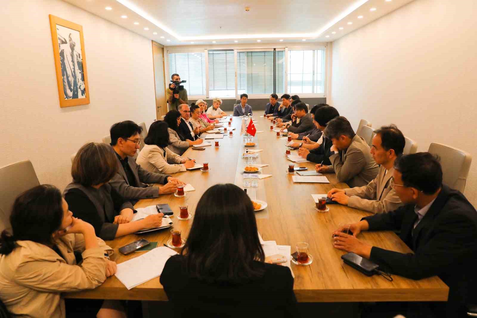 Güney Kore heyeti ile turizm ve tarımda ticari işbirliği görüşüldü