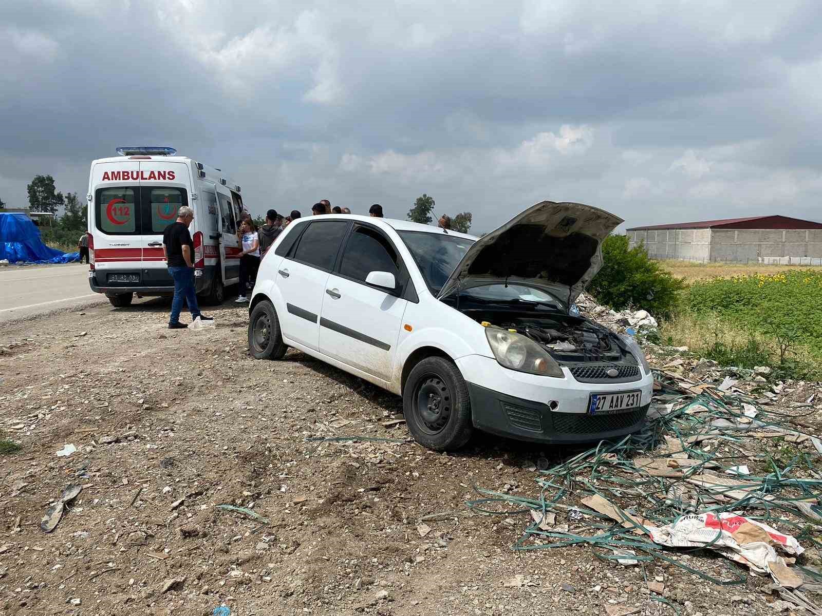 Osmaniye’de kontrolden çıkan otomobil takla attı: 3 yaralı
