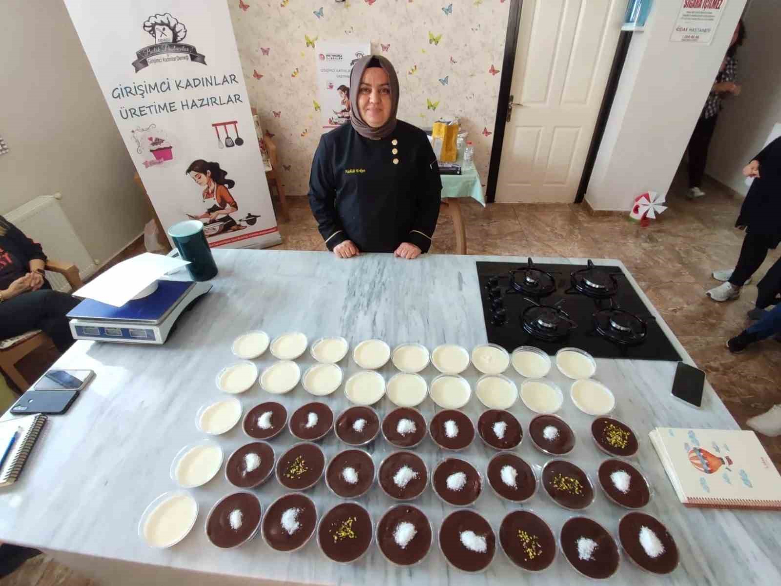 Eğitim alan 200 kadın &uuml;retim i&ccedil;in g&uuml;n sayıyor
