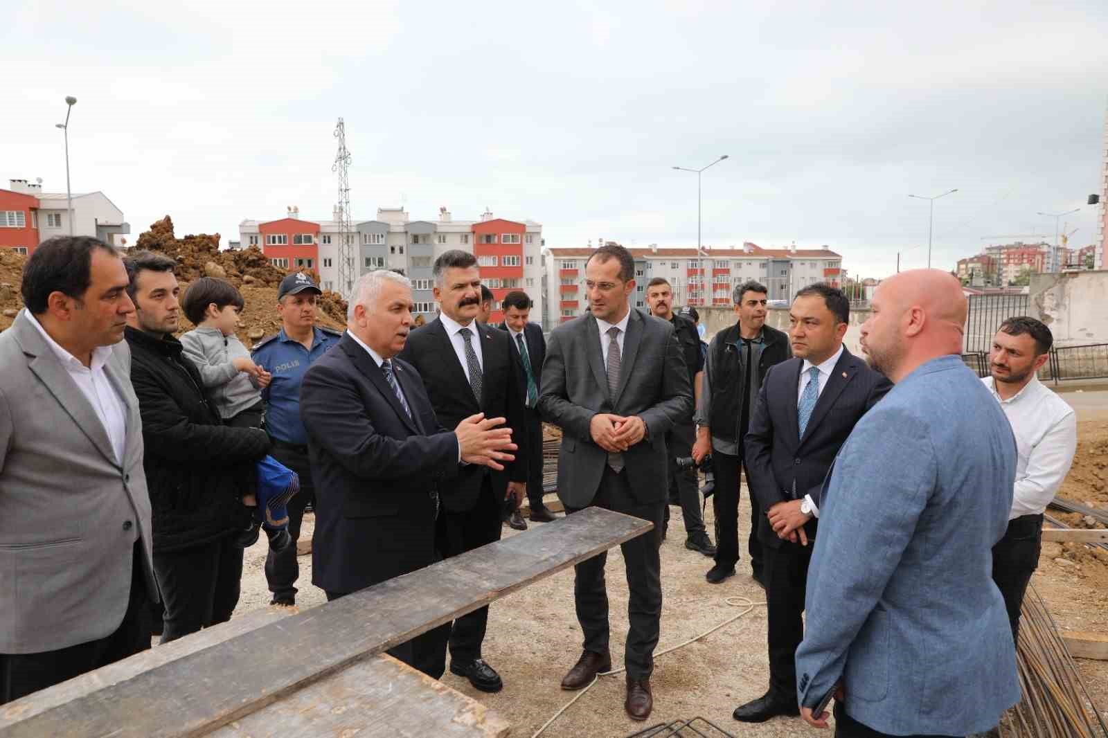 Akçaabat İlçe Emniyet Müdürlüğü binası inşaatı sürüyor