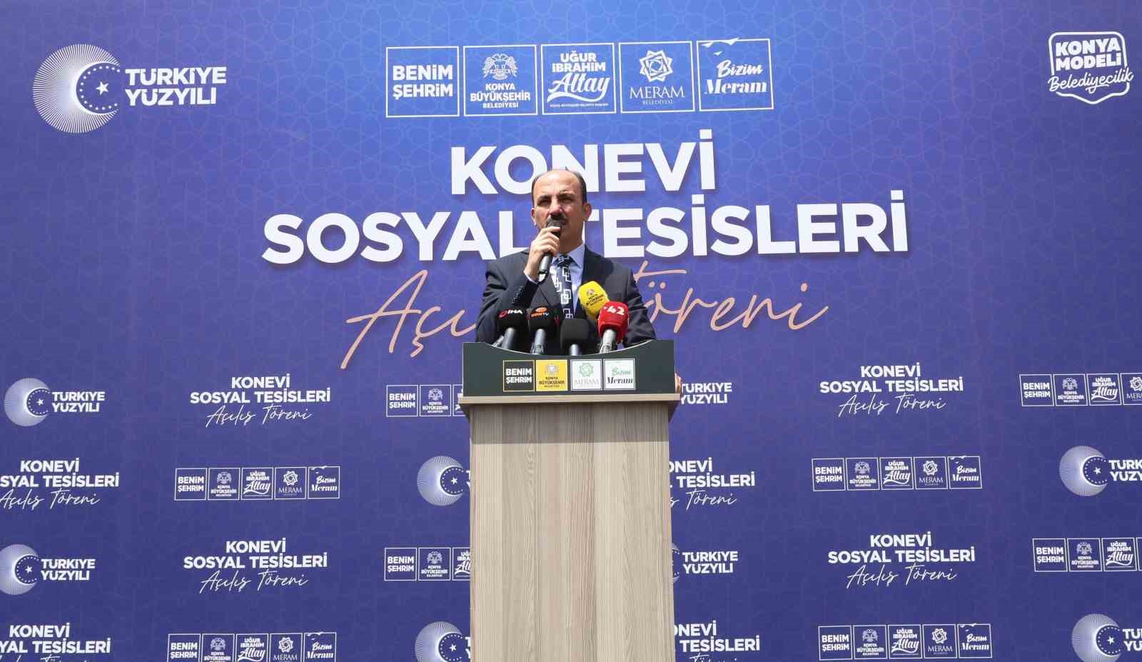 Konya B&uuml;y&uuml;kşehir Ve Meram Belediyesi iş birliğiyle şehre kazandırılan Konevi Sosyal Tesisleri a&ccedil;ıldı
