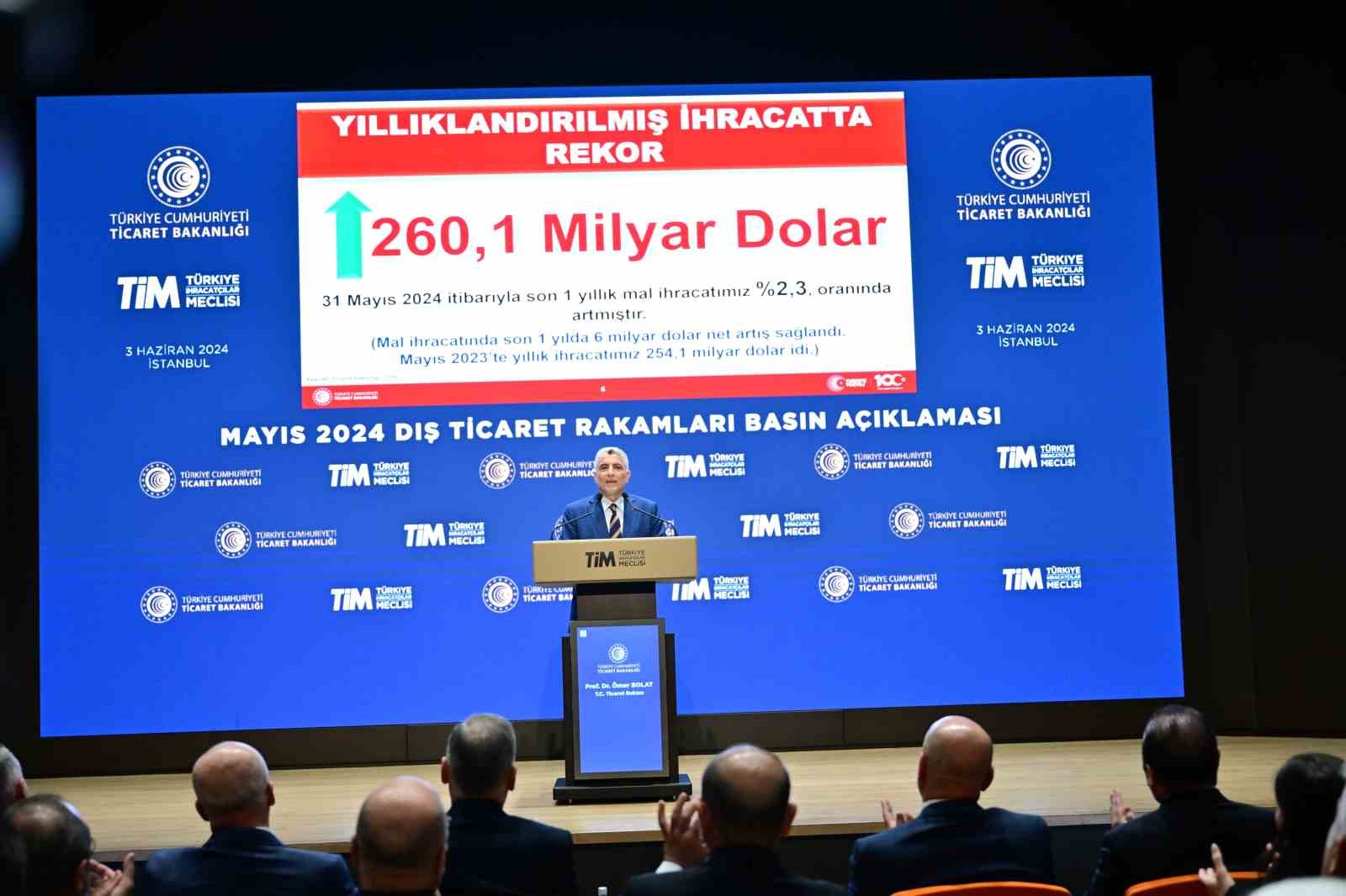 Ticaret Bakanı Ömer Bolat, mayıs ayı ihracat rakamlarını açıkladı