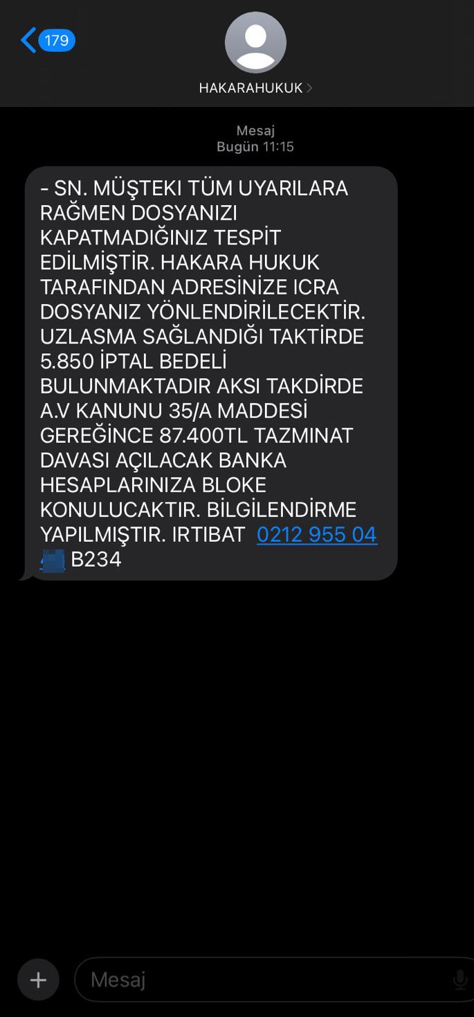 Kendisine ait hukuk b&uuml;rosunun adını kullanarak dolandırıcılık yapan kişilerden şikayet&ccedil;i oldu
