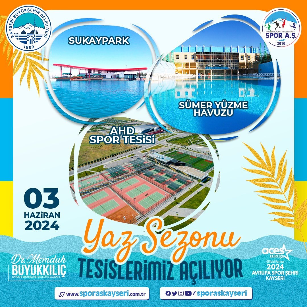 B&uuml;y&uuml;kşehir tesislerinde &lsquo;yaz sezonu&rsquo; başladı
