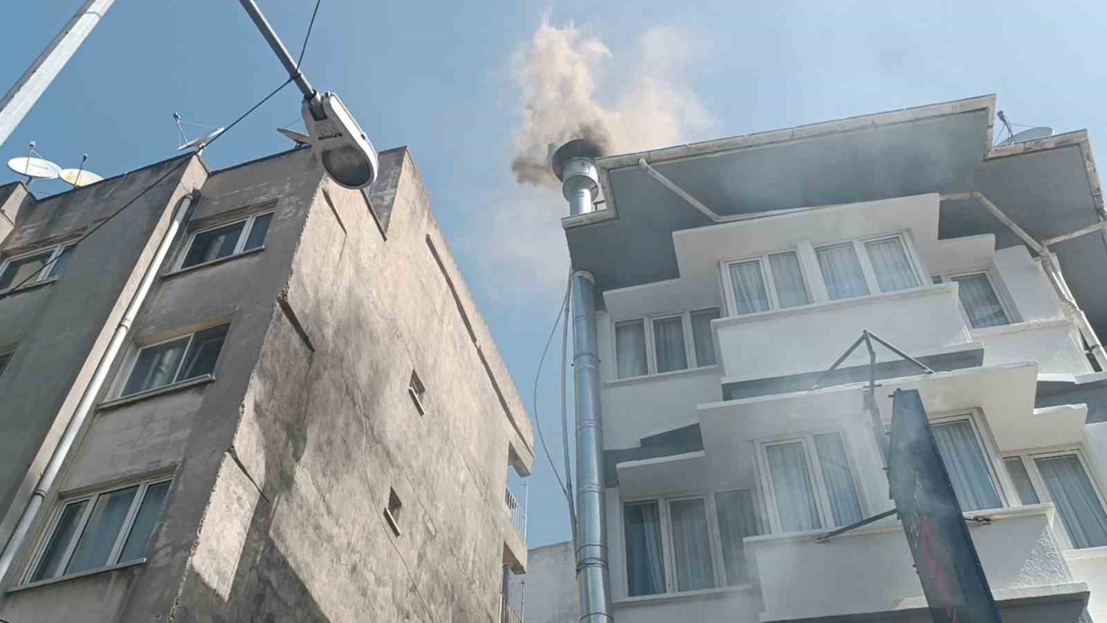 Lokantadaki baca yangını korkuttu
