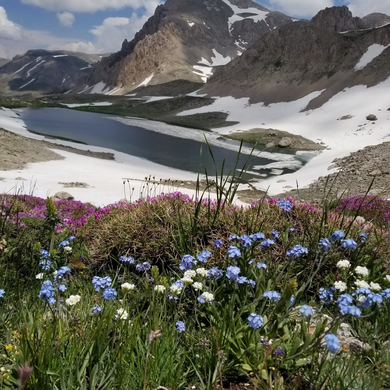 3000 rakımlı muhteşem manzarasıyla Munzur Dağı&rsquo;nda yaz ve kış birarada yaşanıyor
