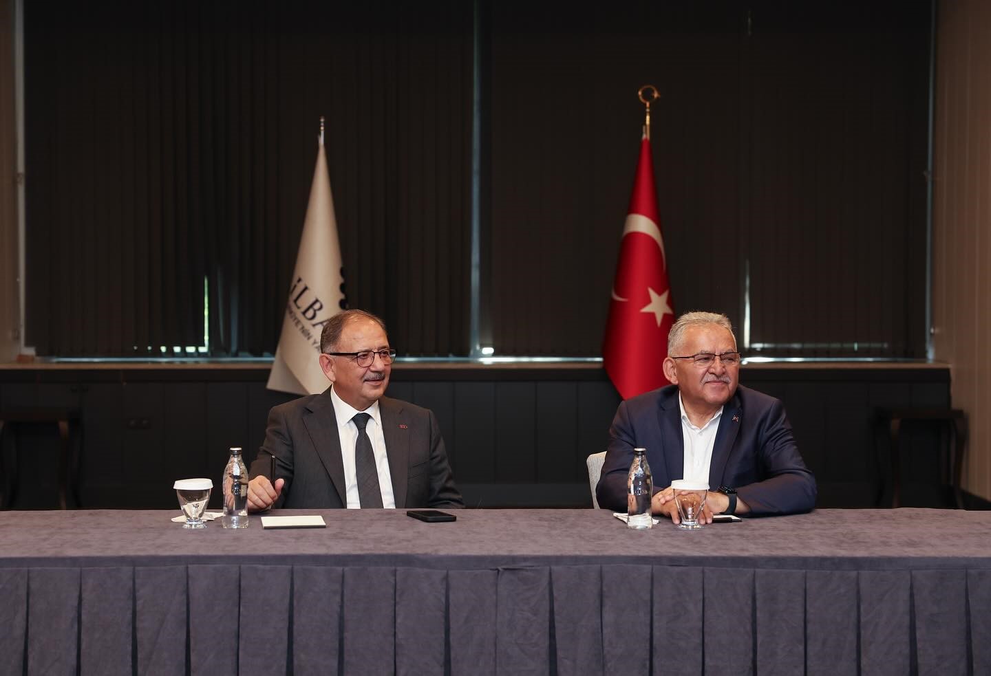 Başkan B&uuml;y&uuml;kkılı&ccedil;, Bakan &Ouml;zhaseki ile &ccedil;alışmaları değerlendirdi
