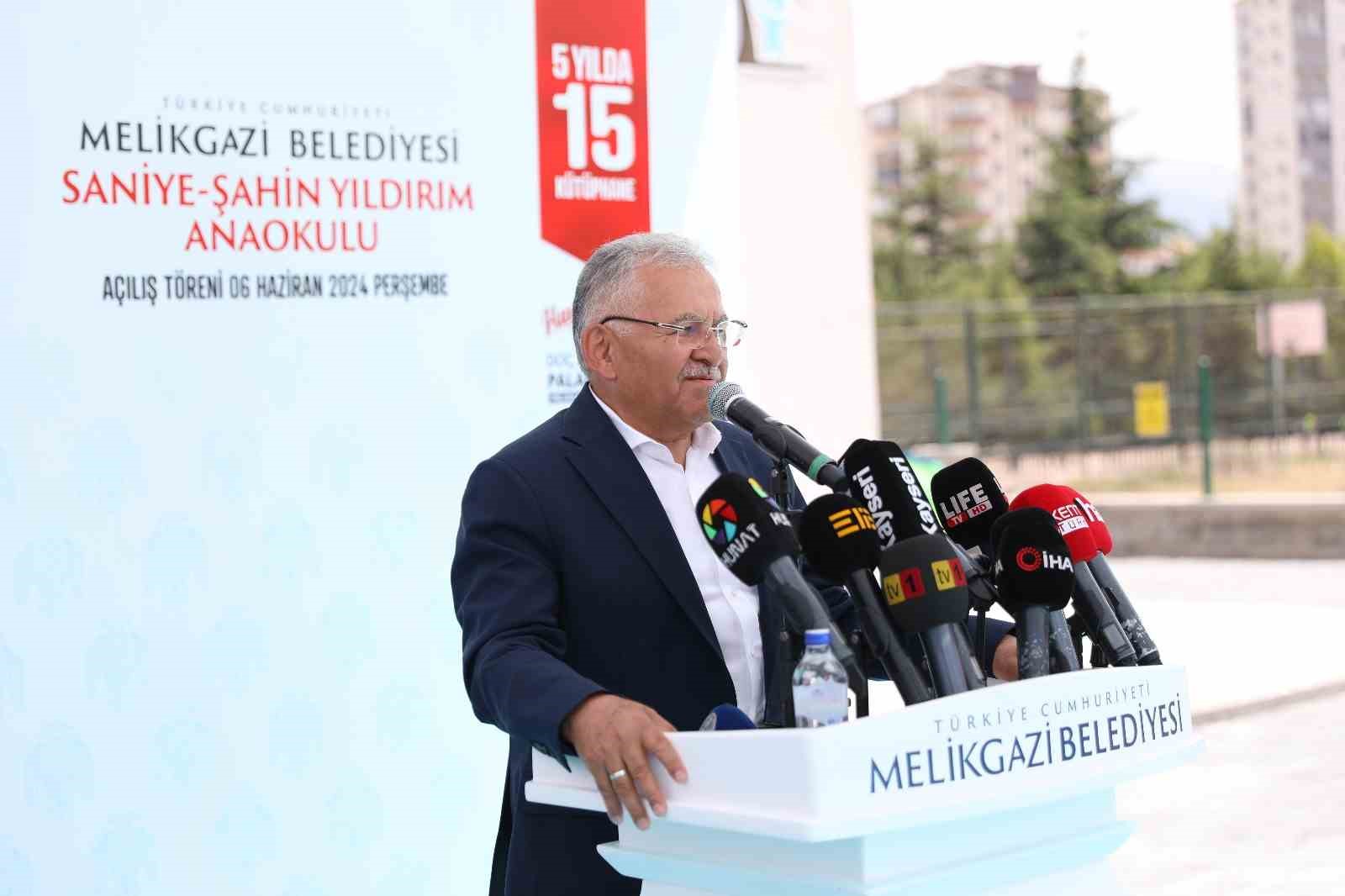 Melikgazi&rsquo;de Saniye - Şahin Yıldırım Anaokulu a&ccedil;ıldı
