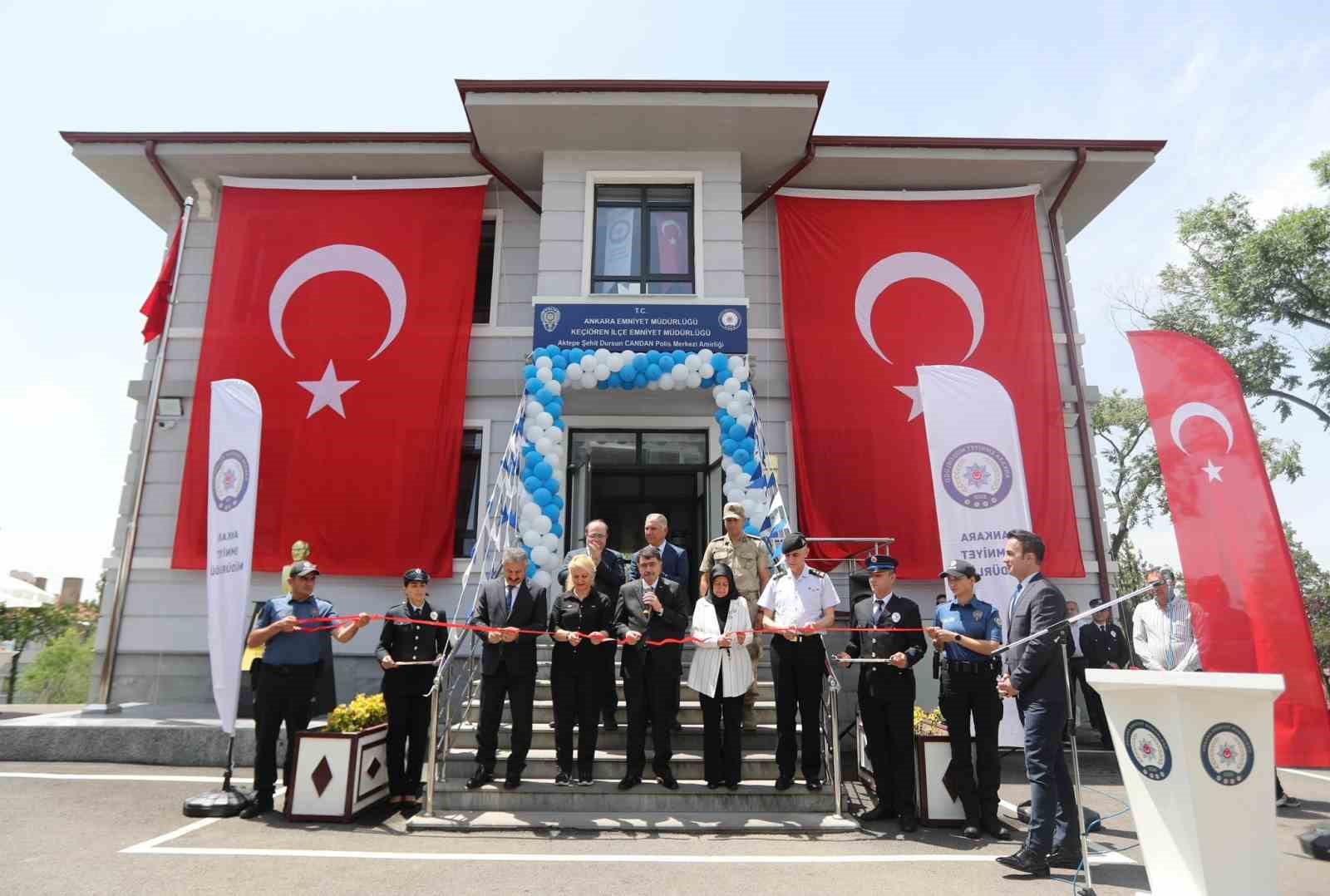 Ankara Valisi Şahin, Şehit Dursun Candan Polis Merkezi Amirliğini hizmete a&ccedil;tı
