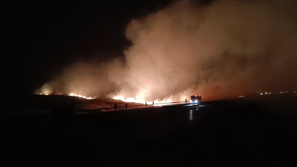Gaziantep’teki mera ve anız yangınına müdahale sürüyor

