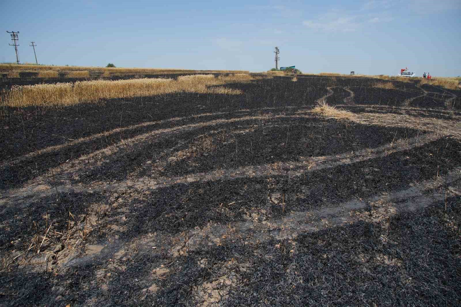 Saksağan yangın &ccedil;ıkardı: K&ouml;yl&uuml;ler seferber oldu
