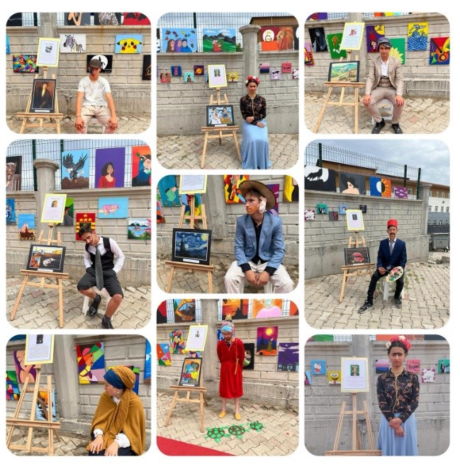 Tavşanlı Balık&ouml;y&rsquo;de renkler ve sanat buluştu
