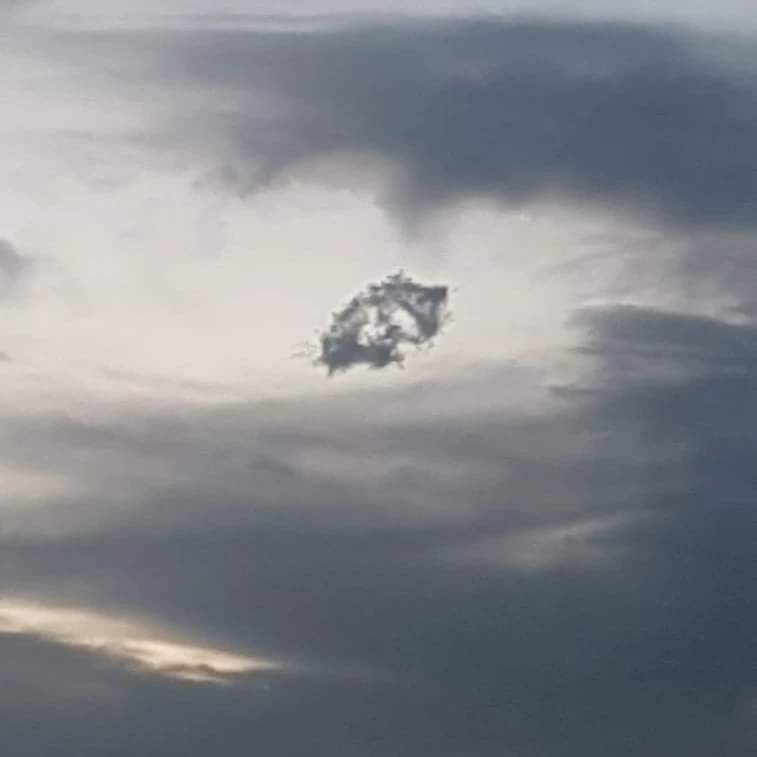 Kahramanmaraş semalarında &ccedil;ocuk y&uuml;zl&uuml; bulut g&ouml;r&uuml;nd&uuml;
