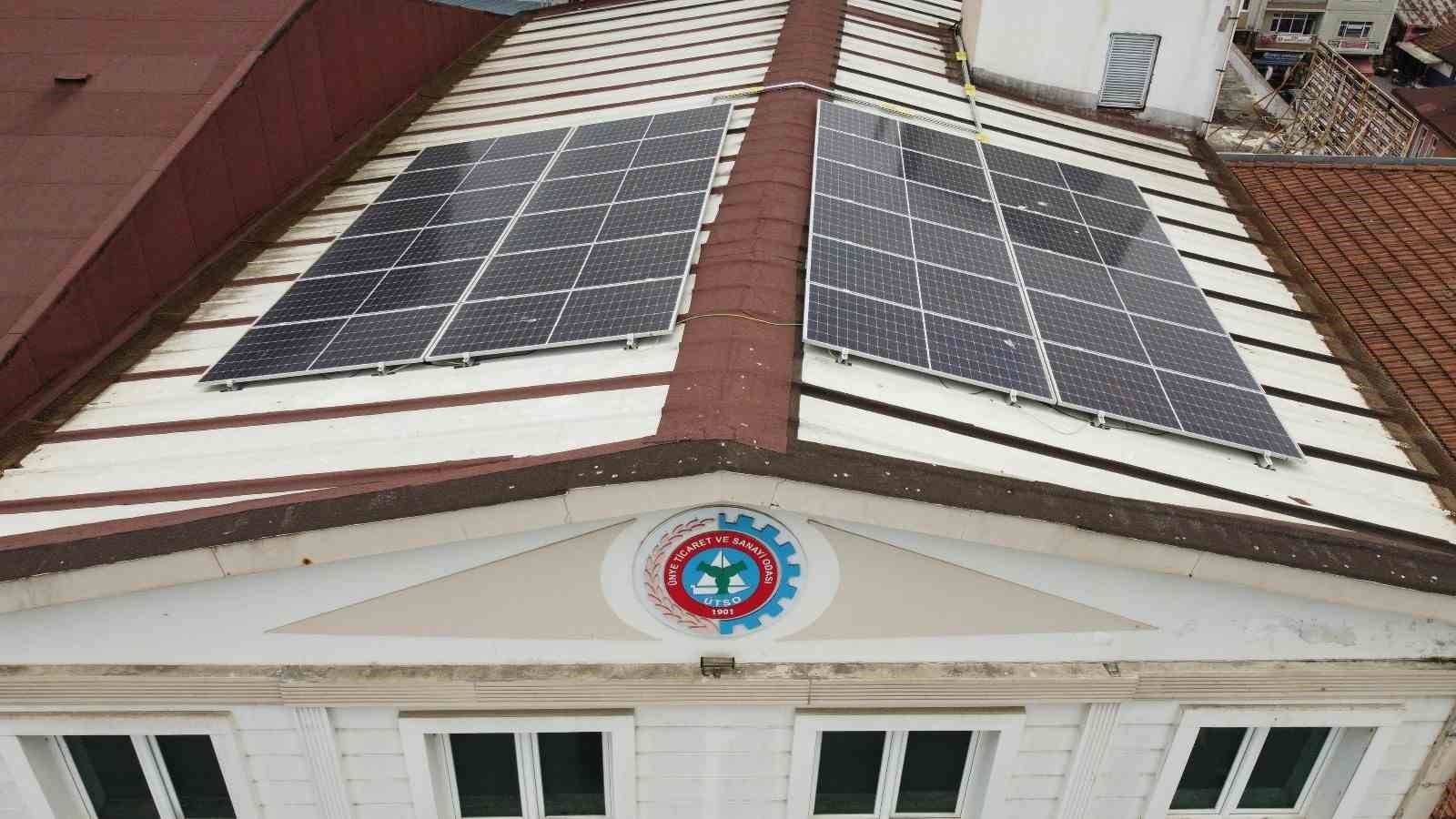 ÜTSO, kendi enerjisini güneşten üretiyor