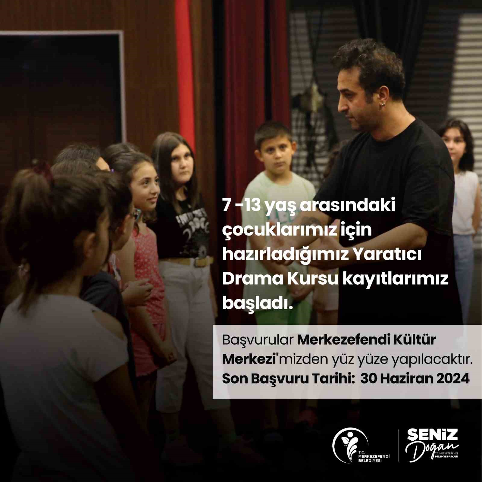 Merkezefendi’de drama kursu kayıtları başladı