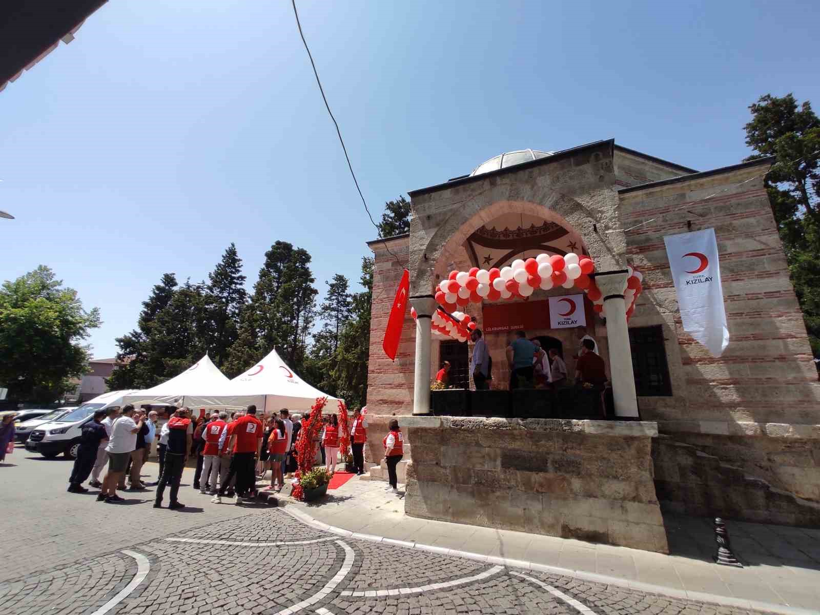 Kızılay Lüleburgaz Şubesi tarihi binada hizmet verecek
