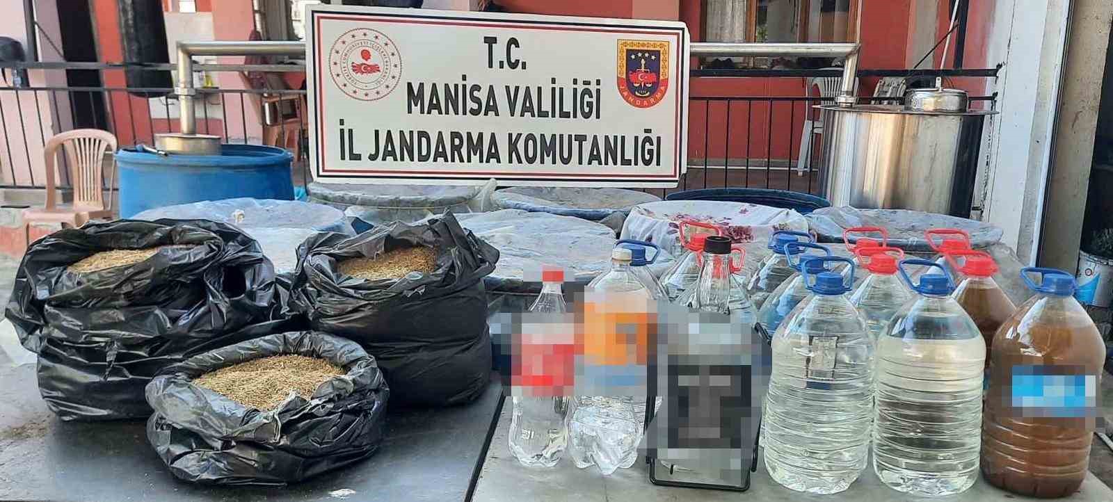 Manisa'da 600 litre sahte içki ele geçirildi İhlas Haber Ajansı