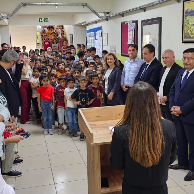 Dicle&rsquo;de okul k&uuml;t&uuml;phanesi a&ccedil;ıldı
