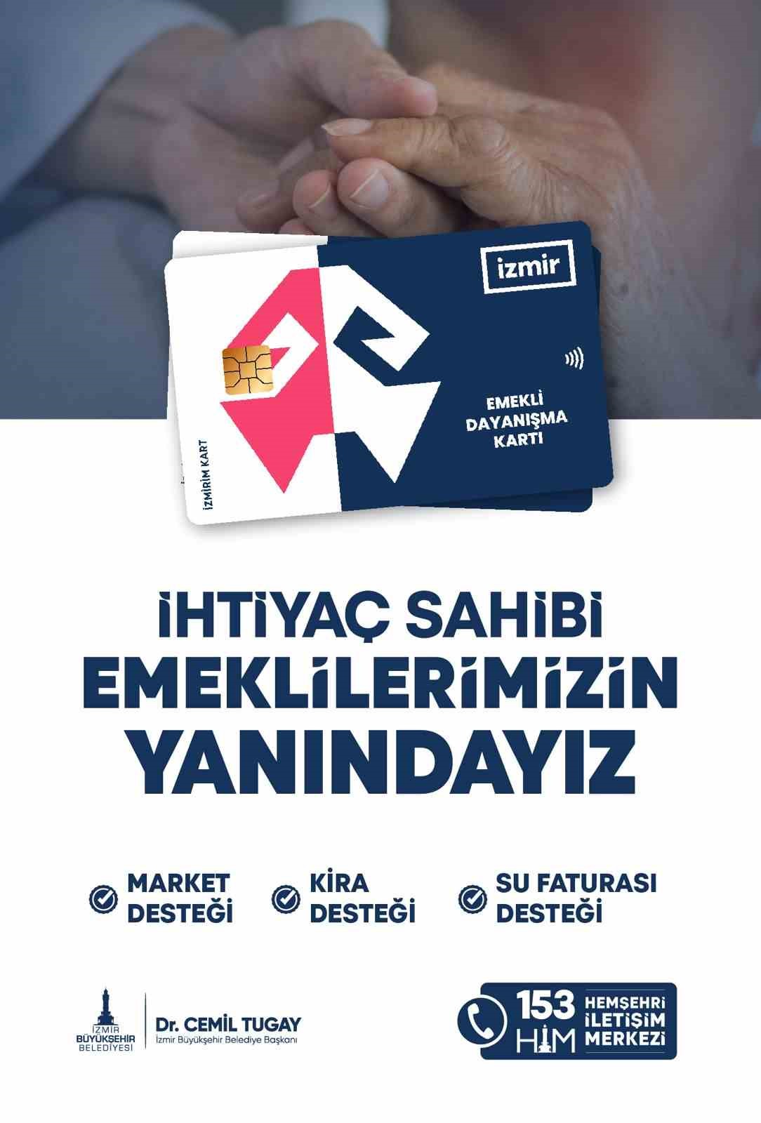 İzmir&rsquo;de emeklilere su faturası, market ve kira desteği
