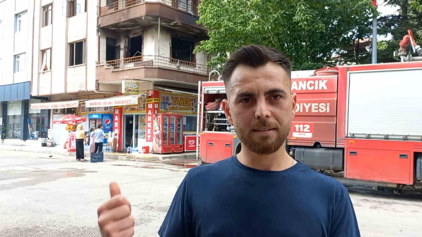 Apartman dairesi alevlere teslim oldu