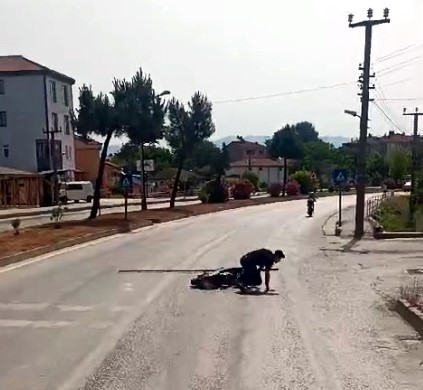 Bartın'da ilginç kaza İhlas Haber Ajansı