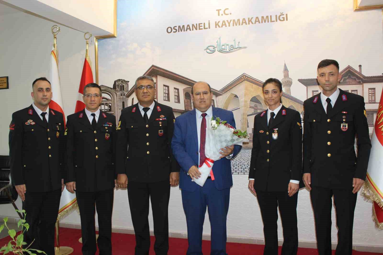 Kaymakam Ünal jandarma teşkilatını kabul etti