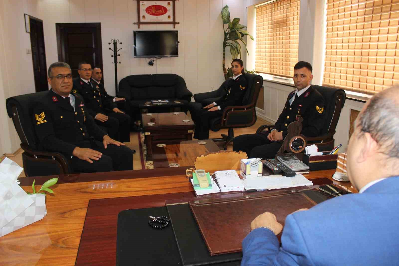 Kaymakam Ünal jandarma teşkilatını kabul etti