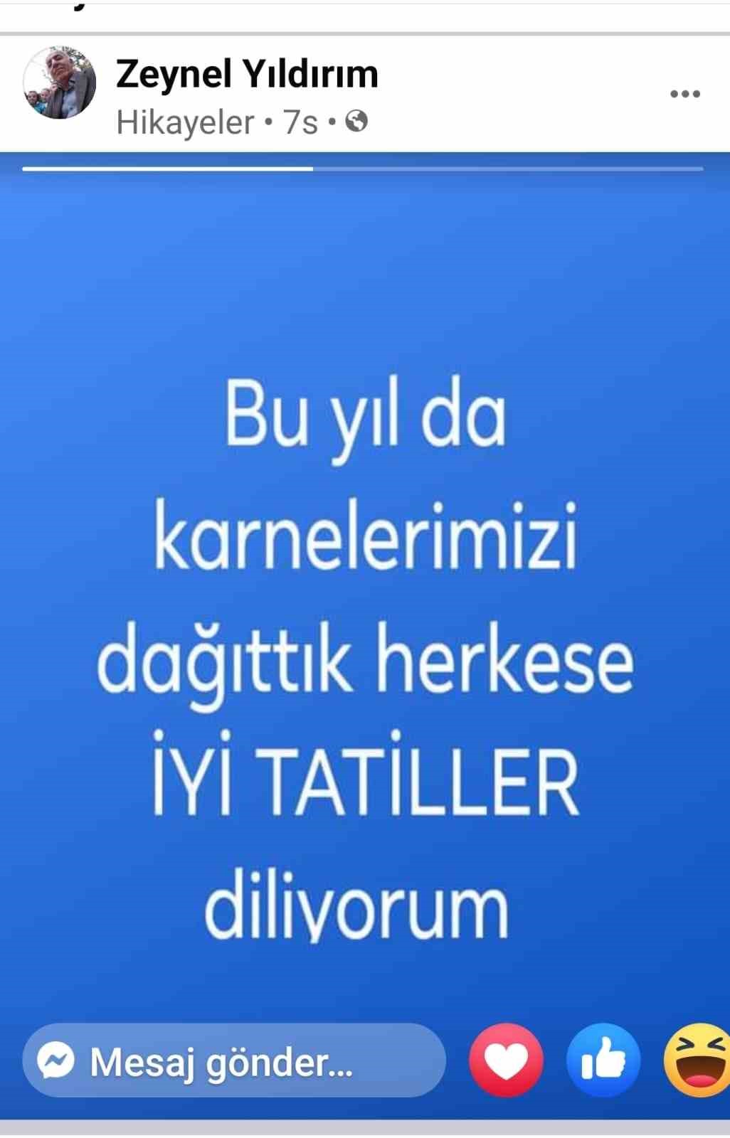 33 yıllık &ouml;ğretmen, karne g&uuml;n&uuml; kalbine yenildi
