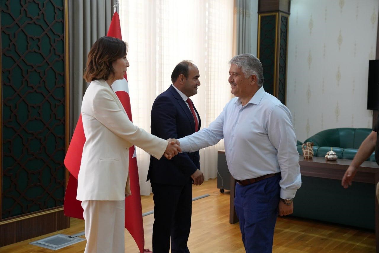 Seydikemer&rsquo;de bayramlaşma t&ouml;reni yapıldı
