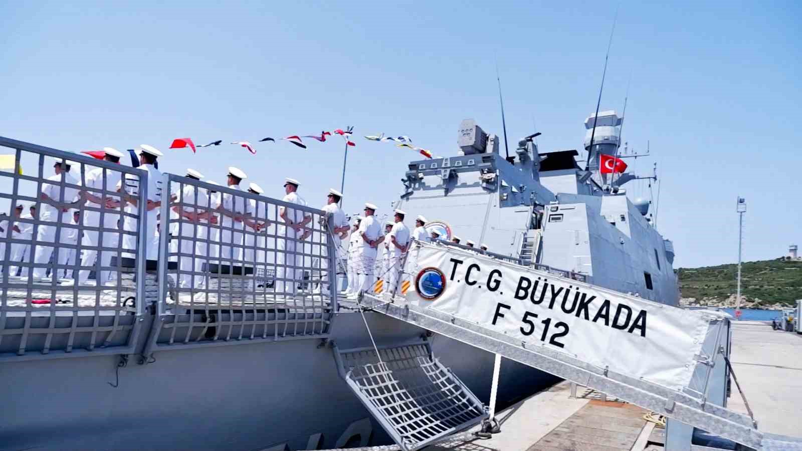 Deniz Kuvvetleri Komutanlığının g&ouml;z bebeği TCG B&uuml;y&uuml;kada, Kurban Bayramı&rsquo;nda n&ouml;bette
