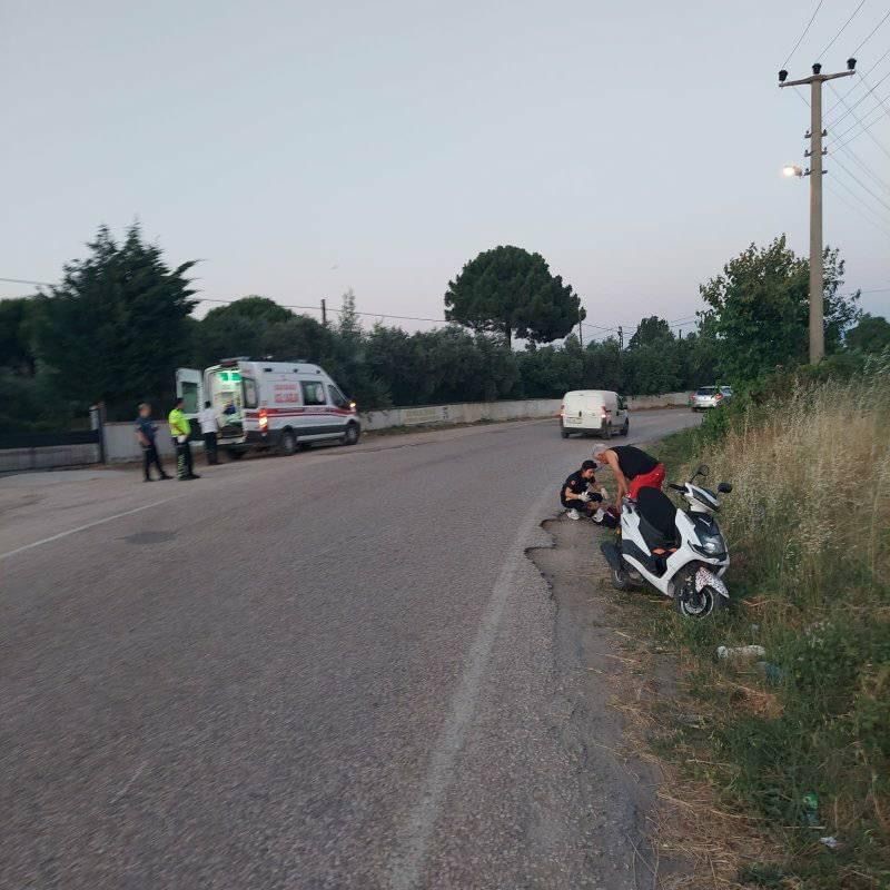 Erdek&rsquo;te motosiklet kazası: 1 yaralı
