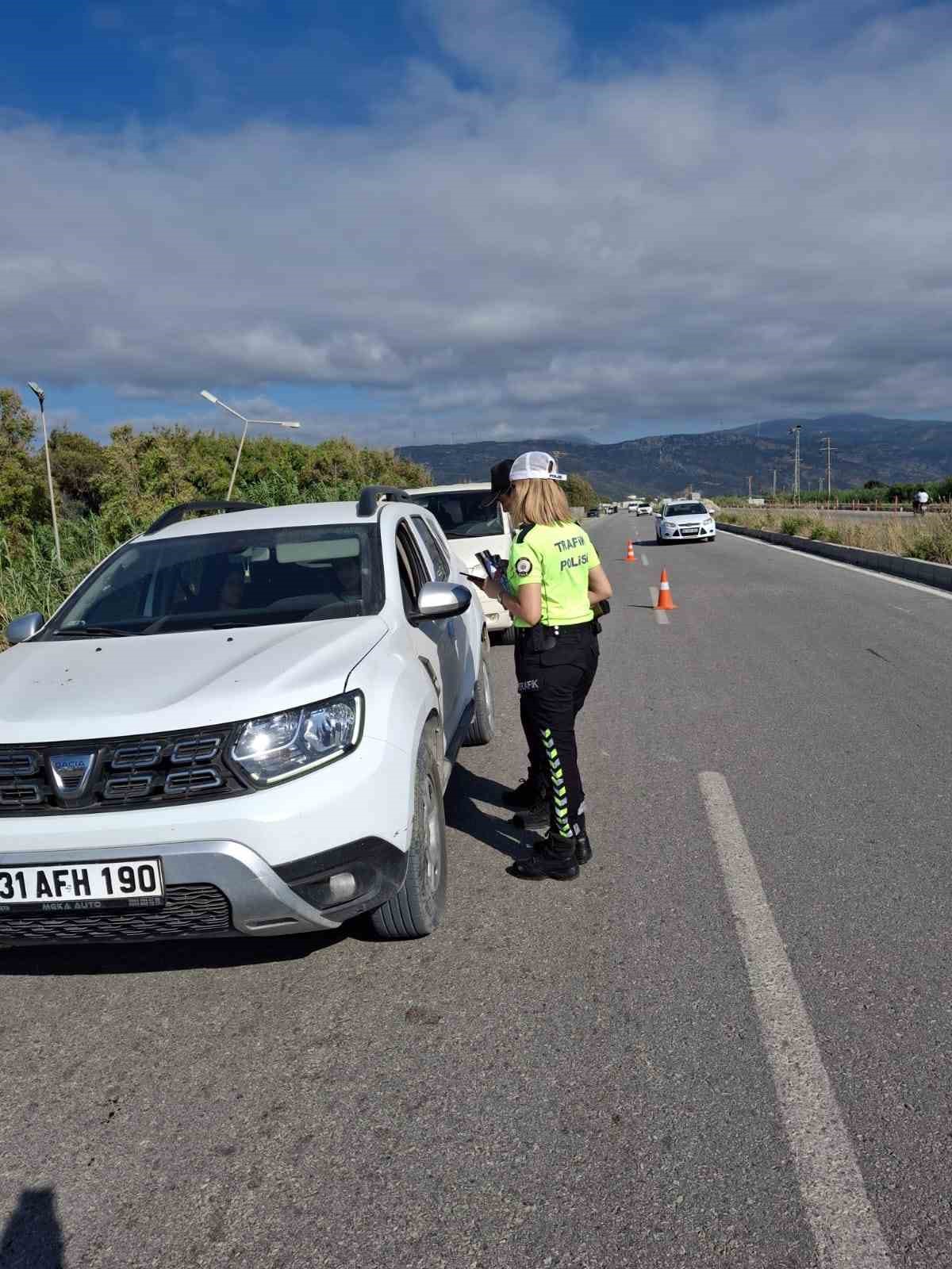 Samandağ’da trafik denetimi