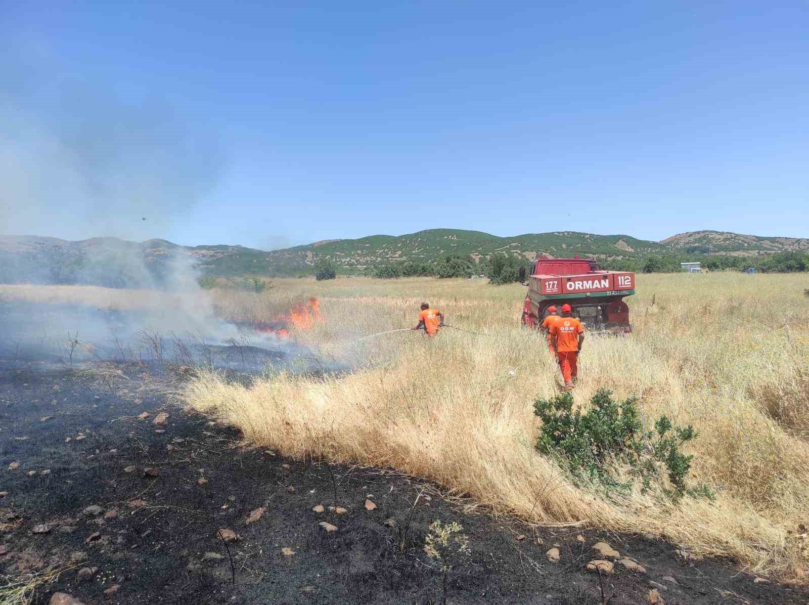 Bingöl’de yaklaşık 100 dönümlük tarım alanı yandı
