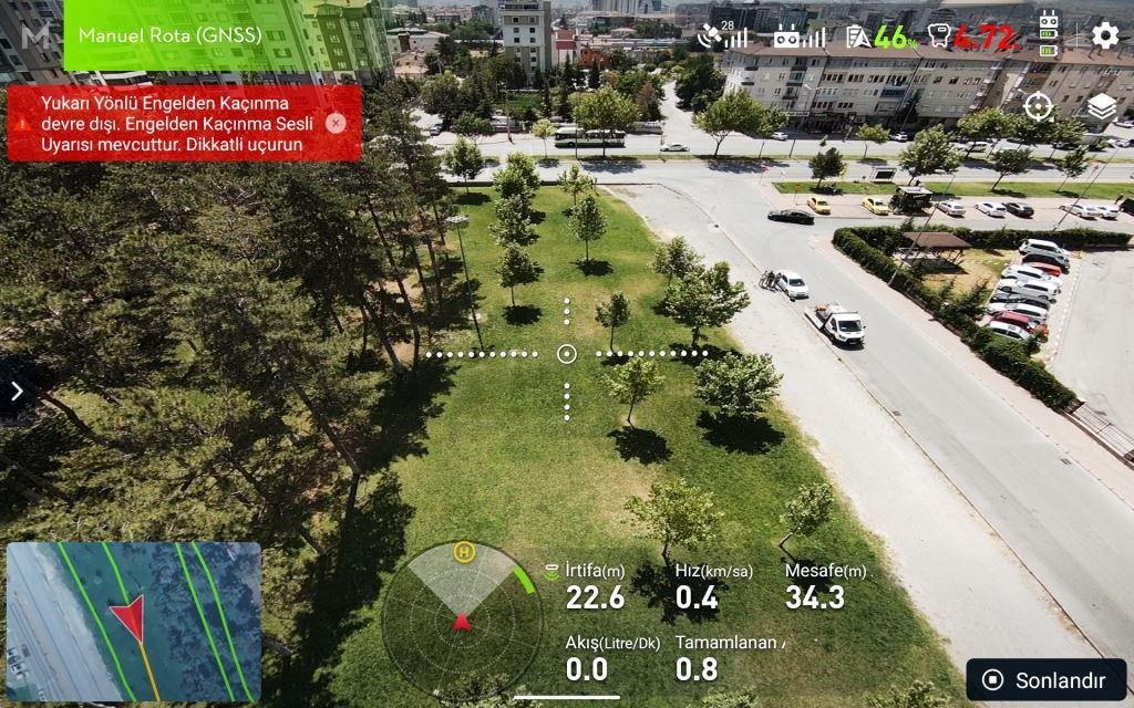 Kocasinan Belediyesi, drone ile tüm açık alanları ilaçlıyor