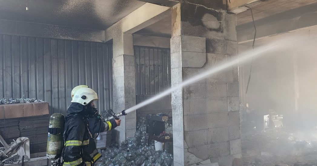 Antakya’da iş yerinde korkutan yangın