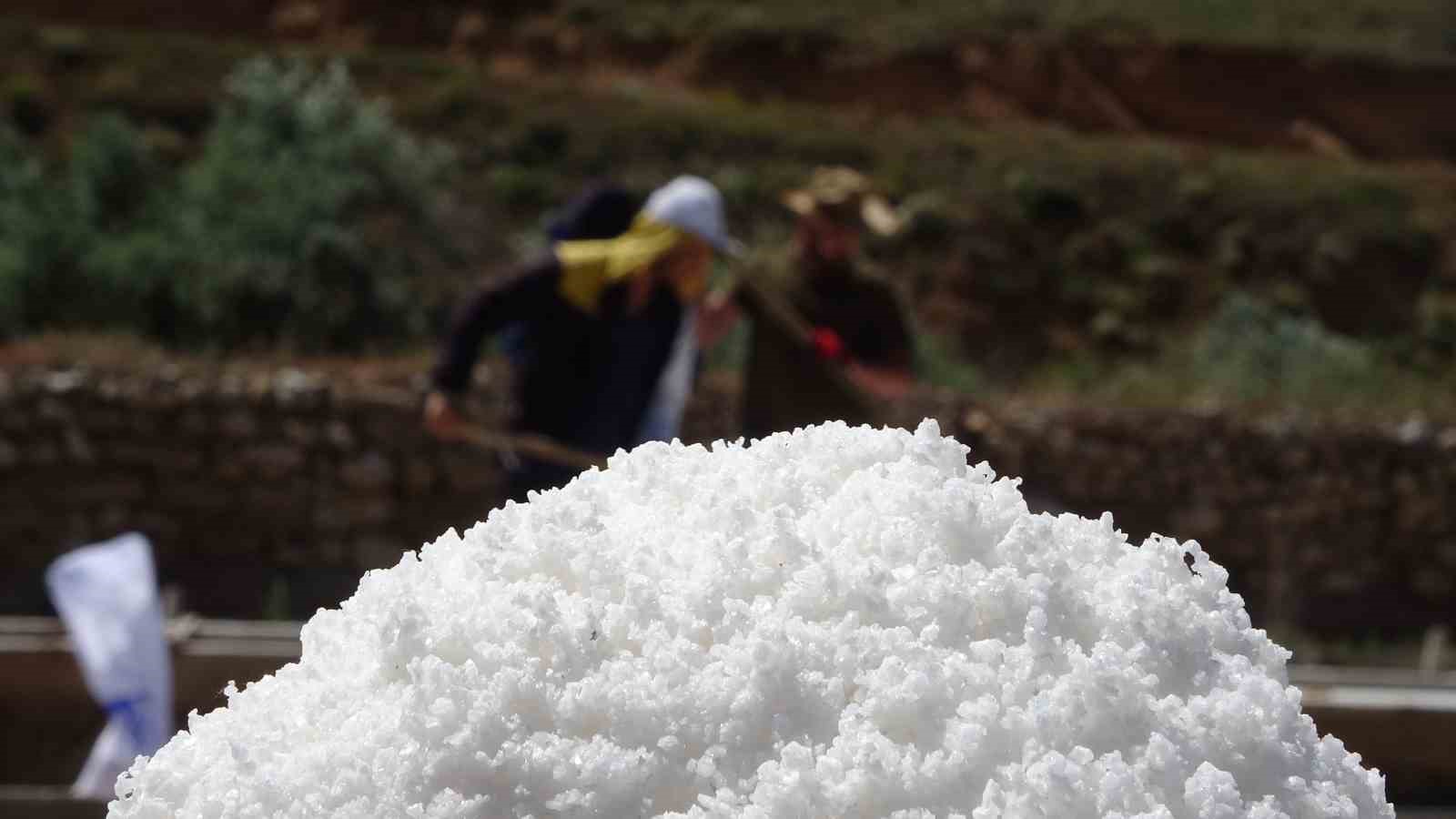 Sivas&rsquo;ta 200 yıldır geleneksel y&ouml;ntemlerle &uuml;retilen 84 mineralli tuzun hasadı başladı

