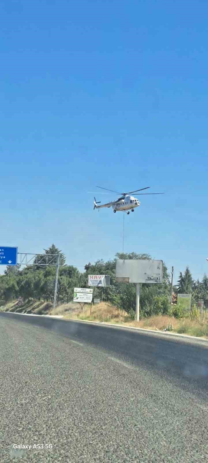 Denizli&rsquo;de ormanlık alanda &ccedil;ıkan yangın b&uuml;y&uuml;meden s&ouml;nd&uuml;r&uuml;ld&uuml;
