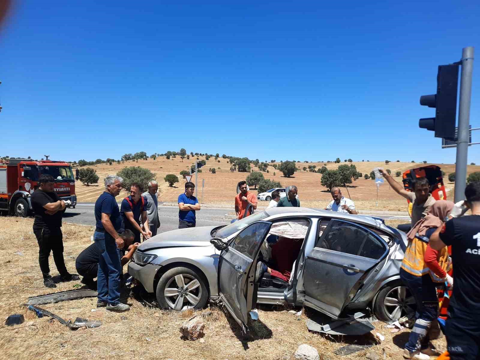 Mardin’de trafik kazası: 1’i ağır, 5 yaralı
