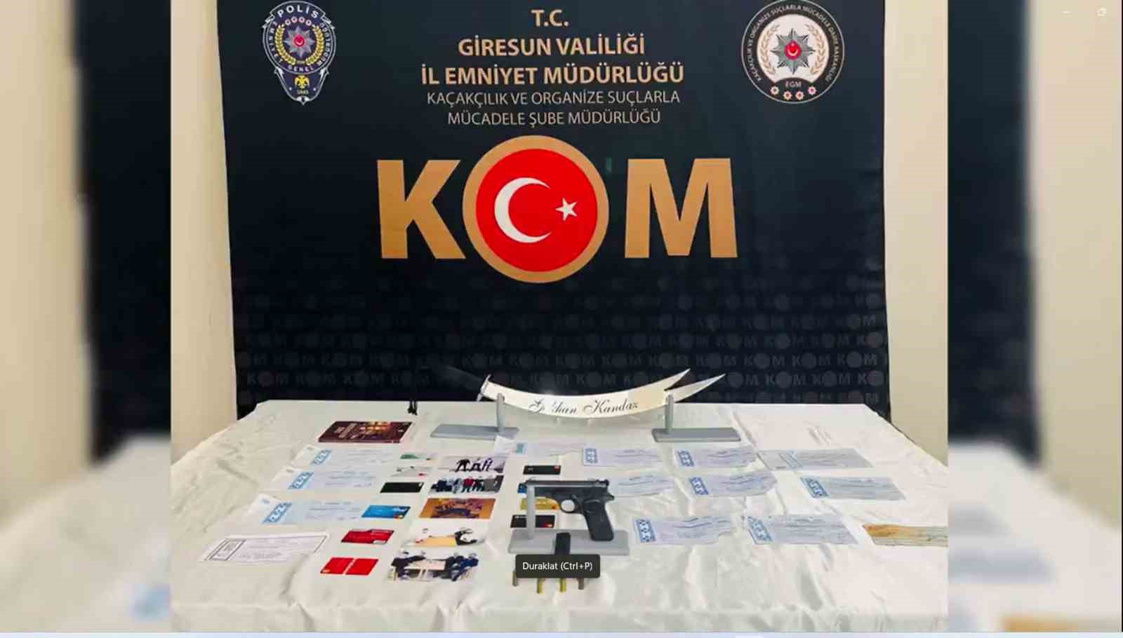 Giresun’da “Aslanlar” suç örgütüne operasyon: 15 gözaltı
